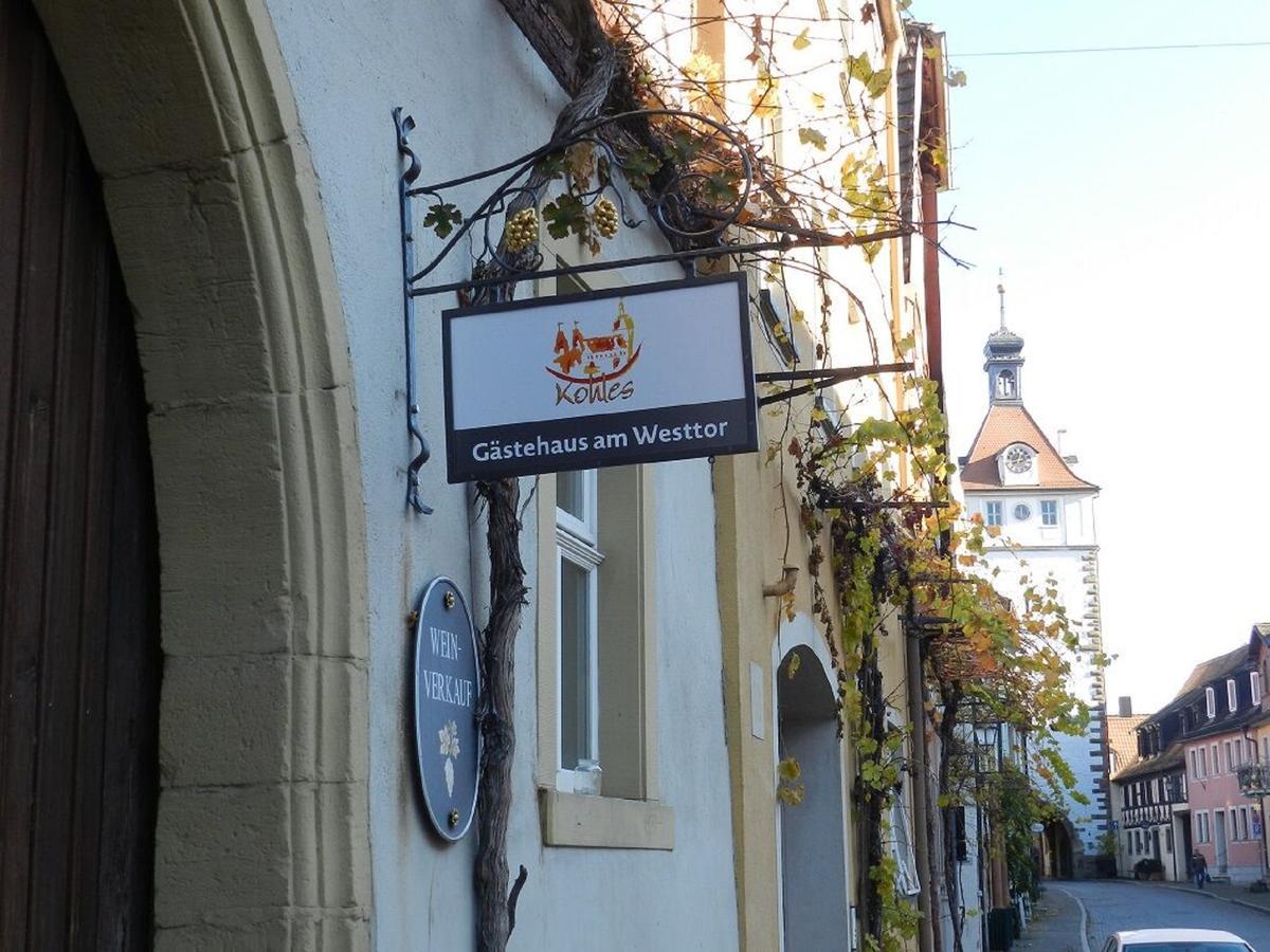 Gaestehaus Am Westtor Prichsenstadt Exterior photo